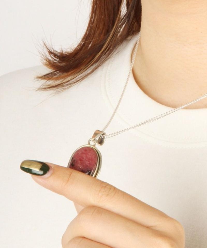 【フランス・メキシコ産一点もの】ロードナイトネックレス