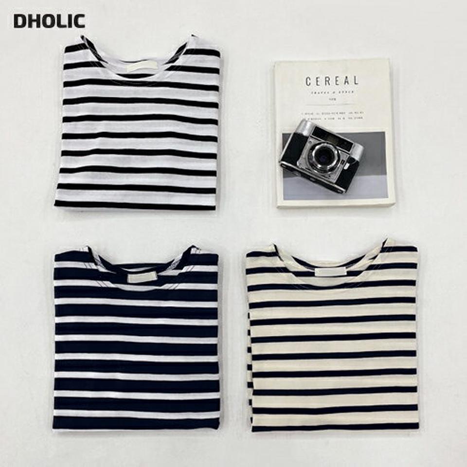ボーダーTシャツ・全3色・t62458 レディース 【tops】【韓国 ファッション トップス Tシャツ 長袖 ラウンドネック ストライプ ボーダーTシャツ シンプル ボーダー デイリー ベーシック カジュアル 無地 カジュアル 秋 冬】【BT】