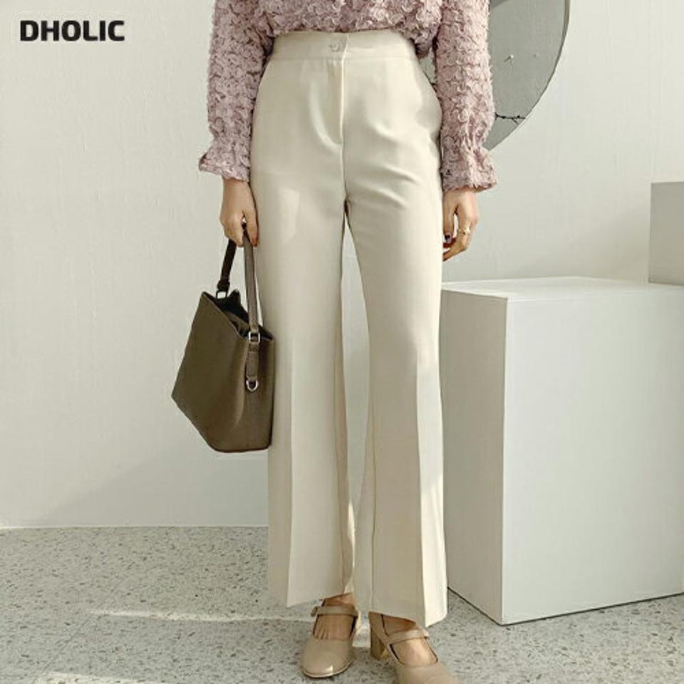 ウエストストレッチスラックス・全3色・t56641 レディース 【pt】【韓国 ファッション ボトムス パンツ スラックス トレンディ ストレートスラックス ストレート ウエストベルト サイドポケット 細身 フィット スリム 体型カーバー カジュアル 秋 冬】