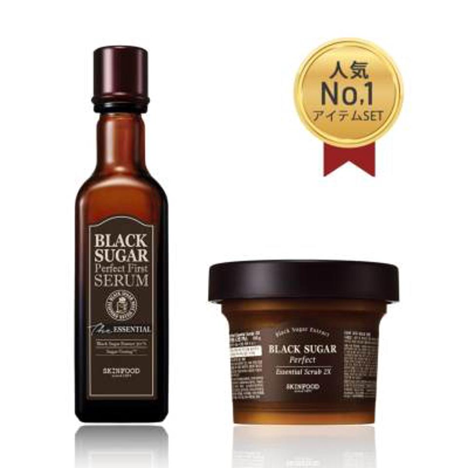 ブラックシュガーパーフェクトファーストセラム ザ・エッセンシャル＆2Xスクラブ セット