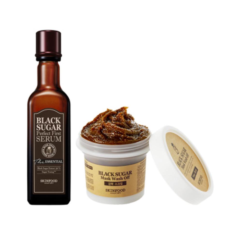 ブラックシュガーパーフェクトファーストセラム ザ・ エッセンシャル＆ブラックシュガーマスク セット