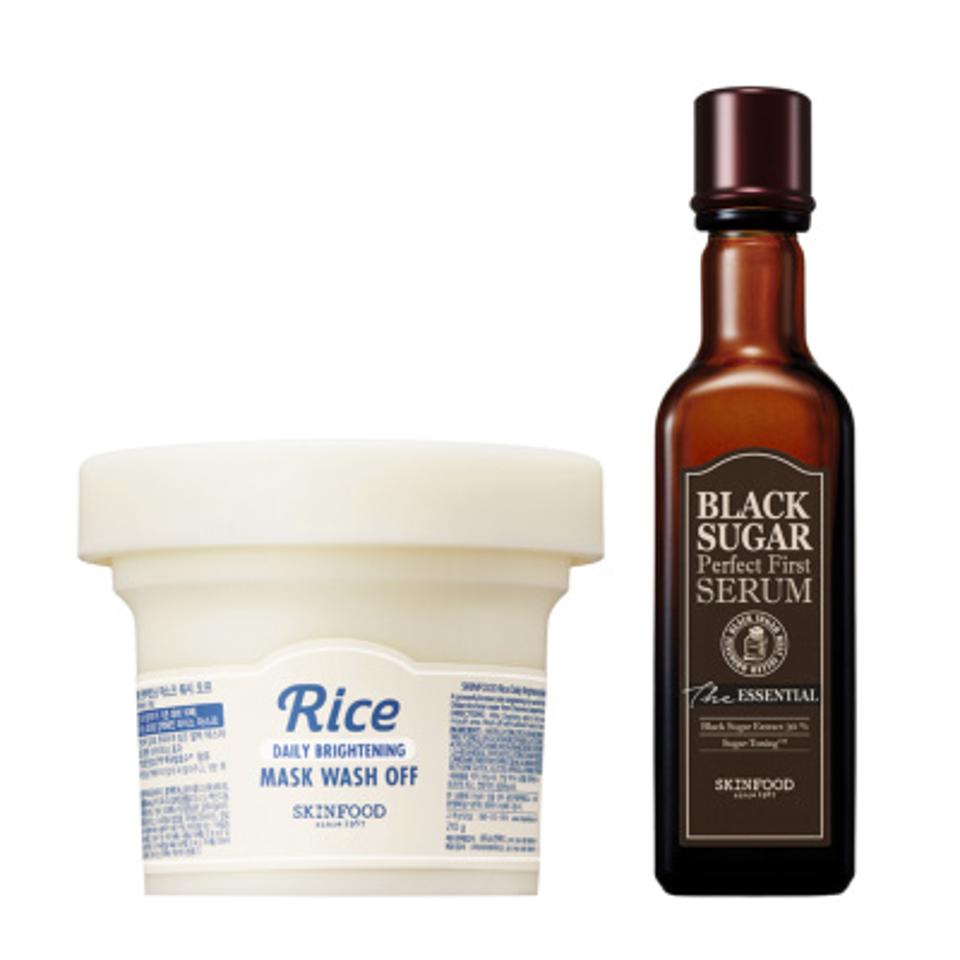 ブラックシュガーパーフェクトファーストセラム ザ・エッセンシャル＆ライスデイリーブライトニングマスクウォッシュオフ セット