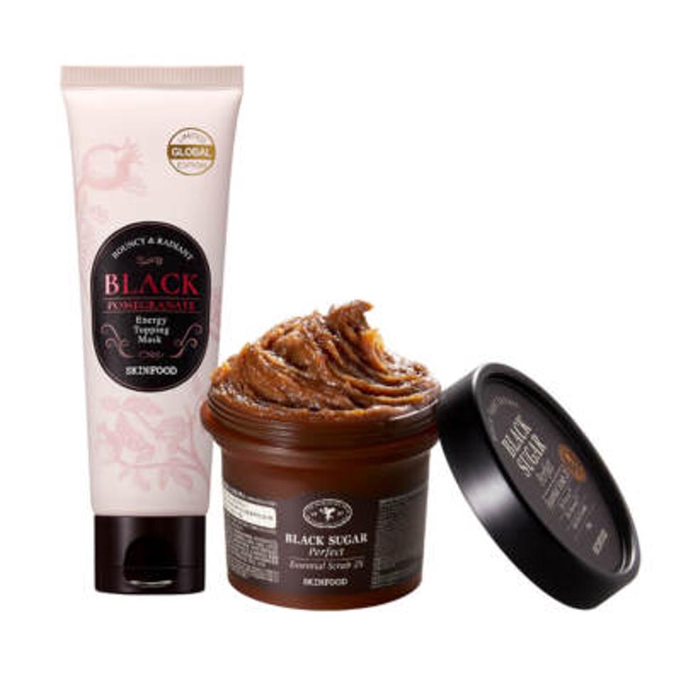 黒ザクロトッピングマスク&スクラブセット
