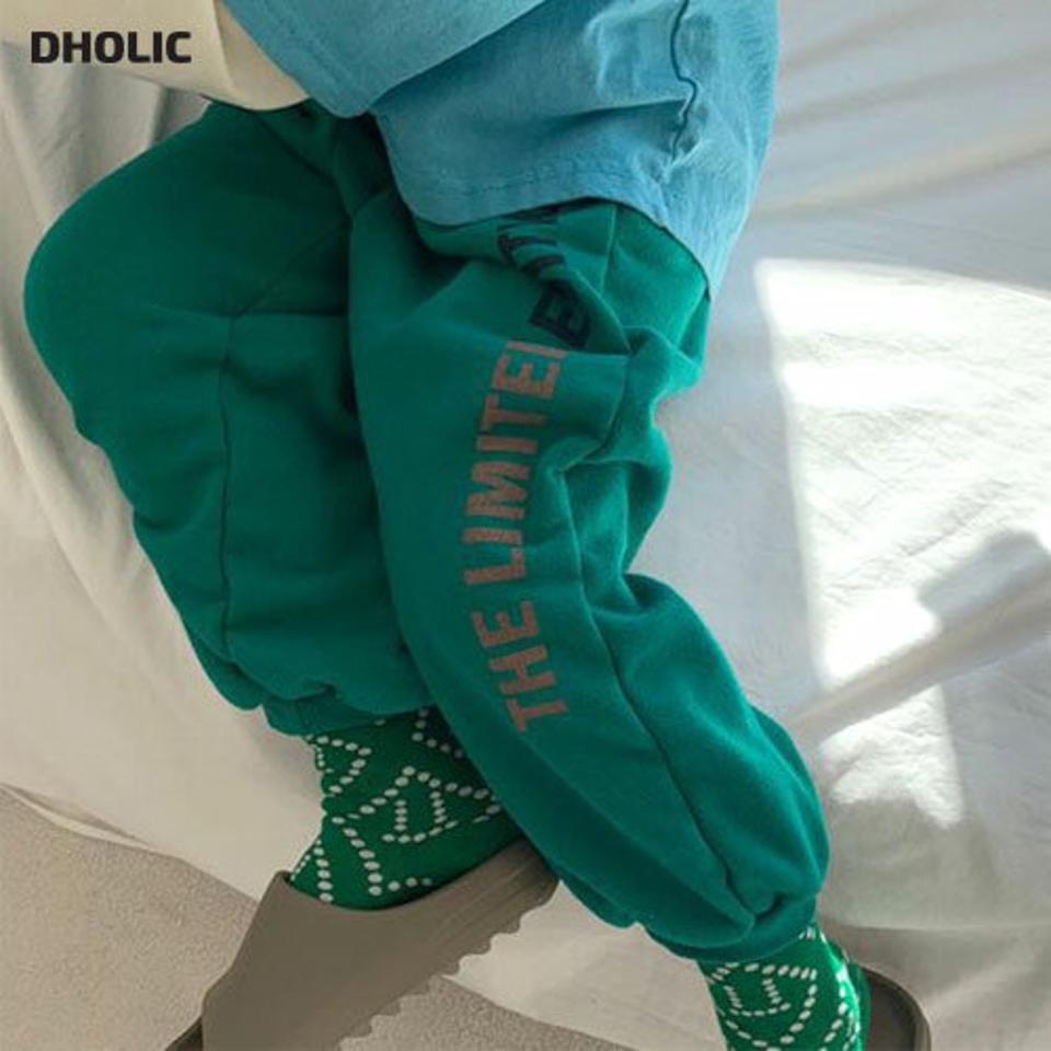 英字レタリングスウェットパンツ・u10966 キッズ【3~8才】【pt】【パンツ ズボン ロングパンツ 長ズボン スウェットパンツ スウェット ロゴ レタリング カジュアル ラフ 女の子 男の子 秋 冬 韓国 韓国子供服 子供 こども 子供服 こども服】【KIDS】