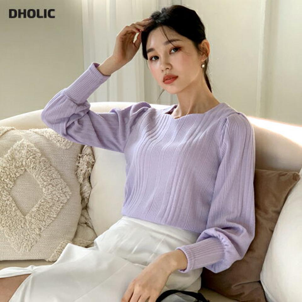スクエアVネックパフTシャツ・全4色・t62737 レディース 【tops】【韓国 ファッション トップス Tシャツ 長袖 スクエア Vネック パフ ラブリームード パフスリーブ パフ デイリー ベーシック カジュアル 無地 カジュアル 秋 冬】