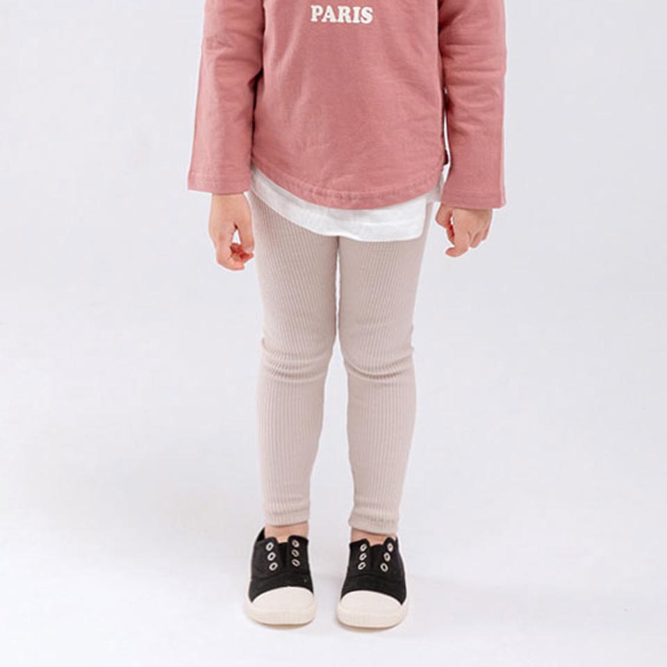 リブコットンレギンス(junior)・u10931 キッズ【9~17才】【pt】【レギンス パンツ ズボン ロングパンツ リブ リブレギンス 単色 無地 コットン 綿 カジュアル 秋 冬 韓国 韓国子供服 子供 こども 子供服 こども服】【KIDS】