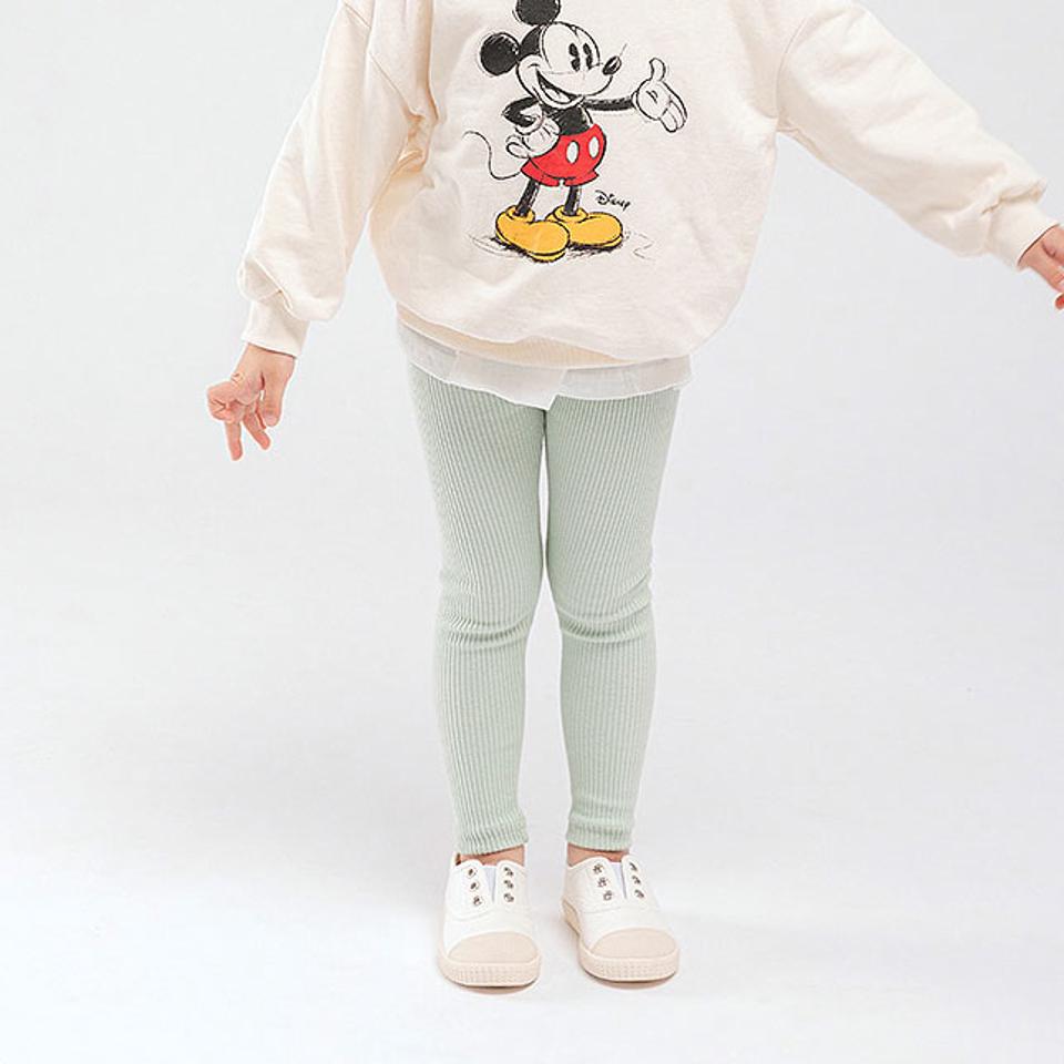 リブコットンレギンス(junior)・u10931 キッズ【9~17才】【pt】【レギンス パンツ ズボン ロングパンツ リブ リブレギンス 単色 無地 コットン 綿 カジュアル 秋 冬 韓国 韓国子供服 子供 こども 子供服 こども服】【KIDS】