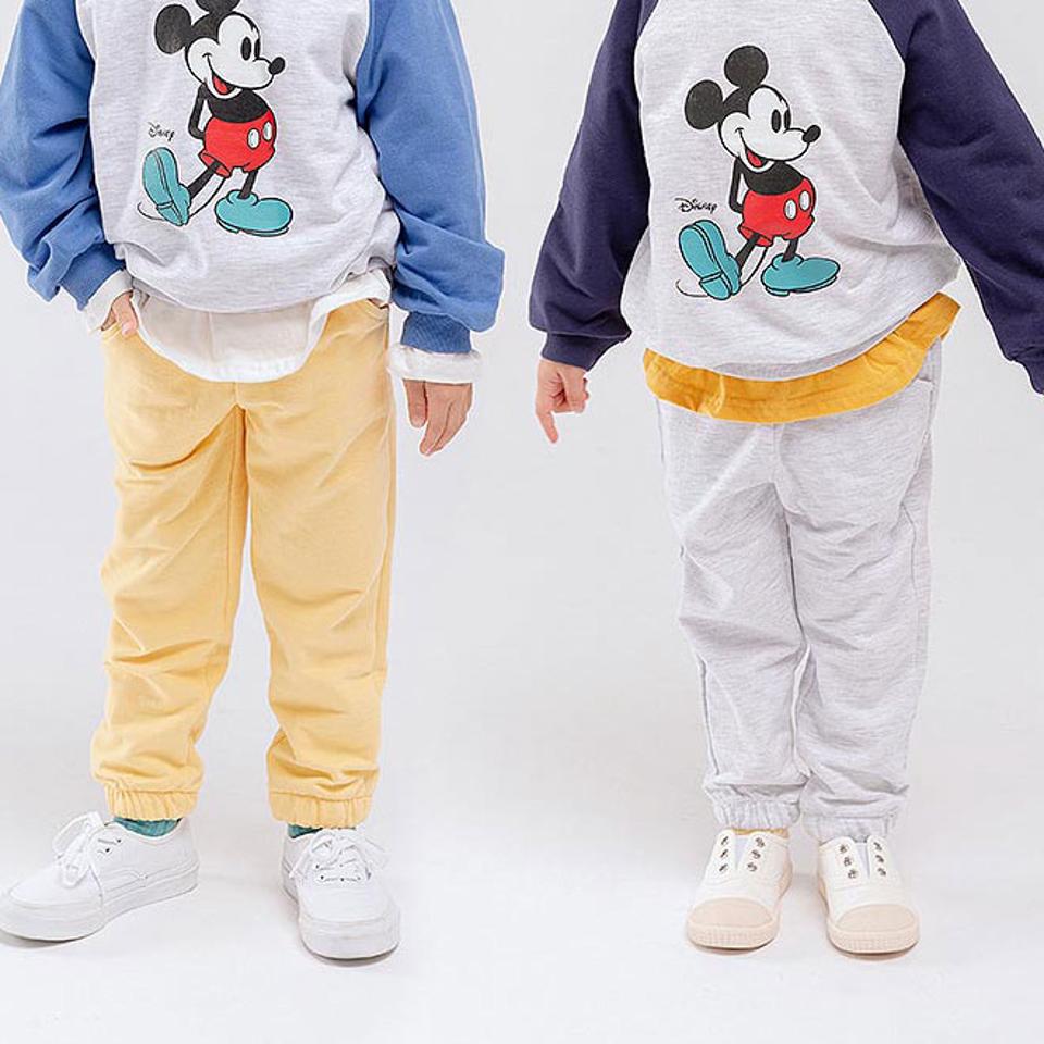 コットンジョガーパンツ(junior)・u10956 キッズ【9~17才】【pt】【パンツ ズボン ロングパンツ 長ズボン ジョガーパンツ コットン 綿 単色 無地 シンプル カジュアル ラフ 女の子 男の子 秋 冬 韓国 韓国子供服 子供 こども 子供服 こども服】【KIDS】