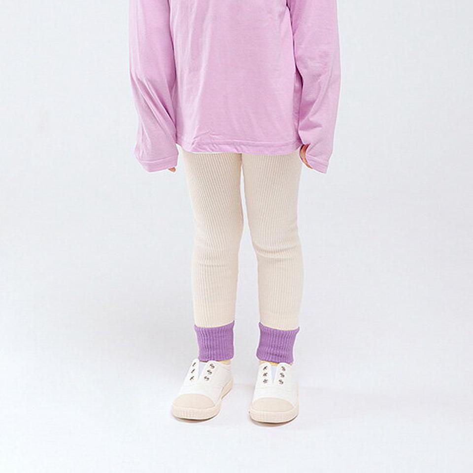 ヘム配色リブレギンス(junior)・u10941 キッズ【9~17才】【pt】【レギンス パンツ ズボン ロングパンツ 配色 リブ リブレギンス カジュアル ラフ 女の子 男の子 秋 冬 韓国 韓国子供服 子供 こども 子供服 こども服】【KIDS】