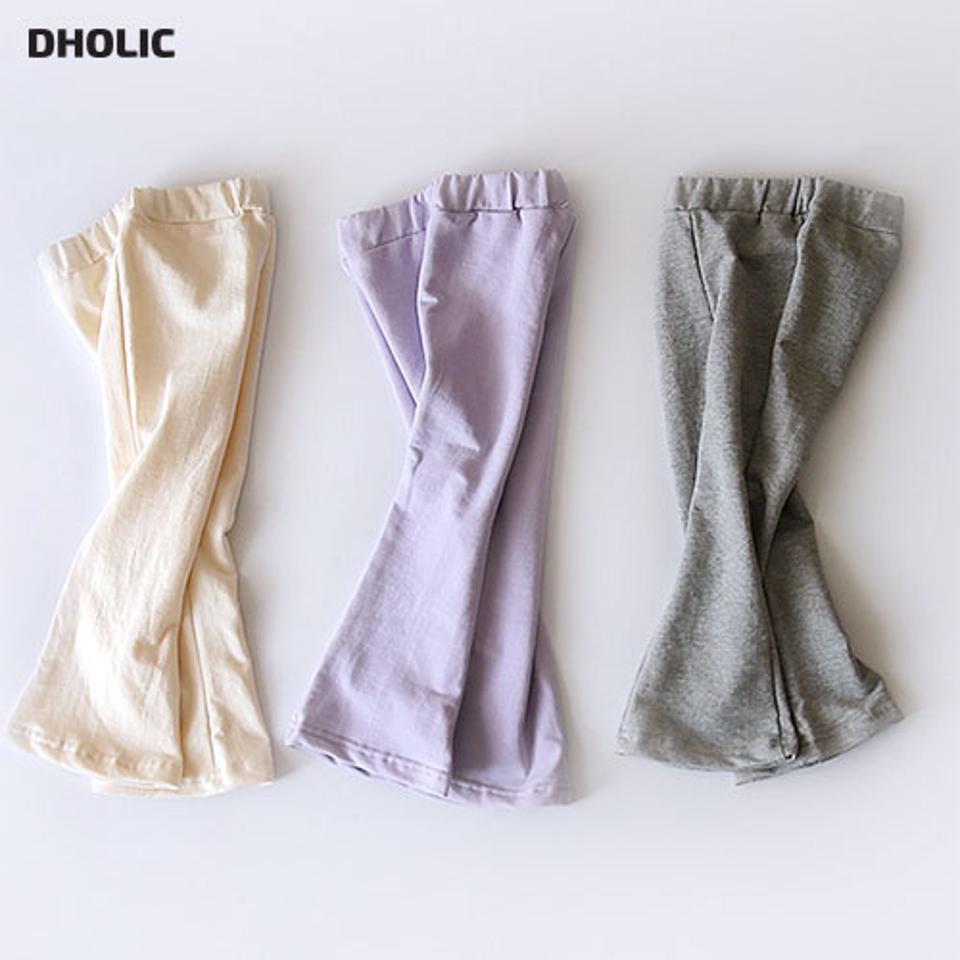 コットンブーツカットパンツ(junior)・u10937 キッズ【9~17才】【pt】【パンツ ズボン ロングパンツ 長ズボン ブーツカット 単色 無地 シンプル ベーシック カジュアル 秋 冬 韓国 韓国子供服 子供 こども 子供服 こども服】【KIDS】