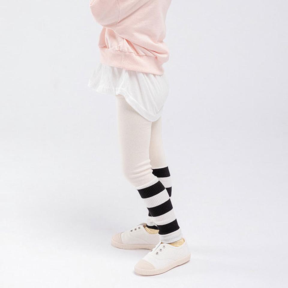 ボーダー配色レギンス(junior)・u10926 キッズ【9~17才】【pt】【レギンス パンツ ズボン ロングパンツ ボーダー柄 配色 カジュアル ラフ 女の子 男の子 秋 冬 韓国 韓国子供服 子供 こども 子供服 こども服】【KIDS】