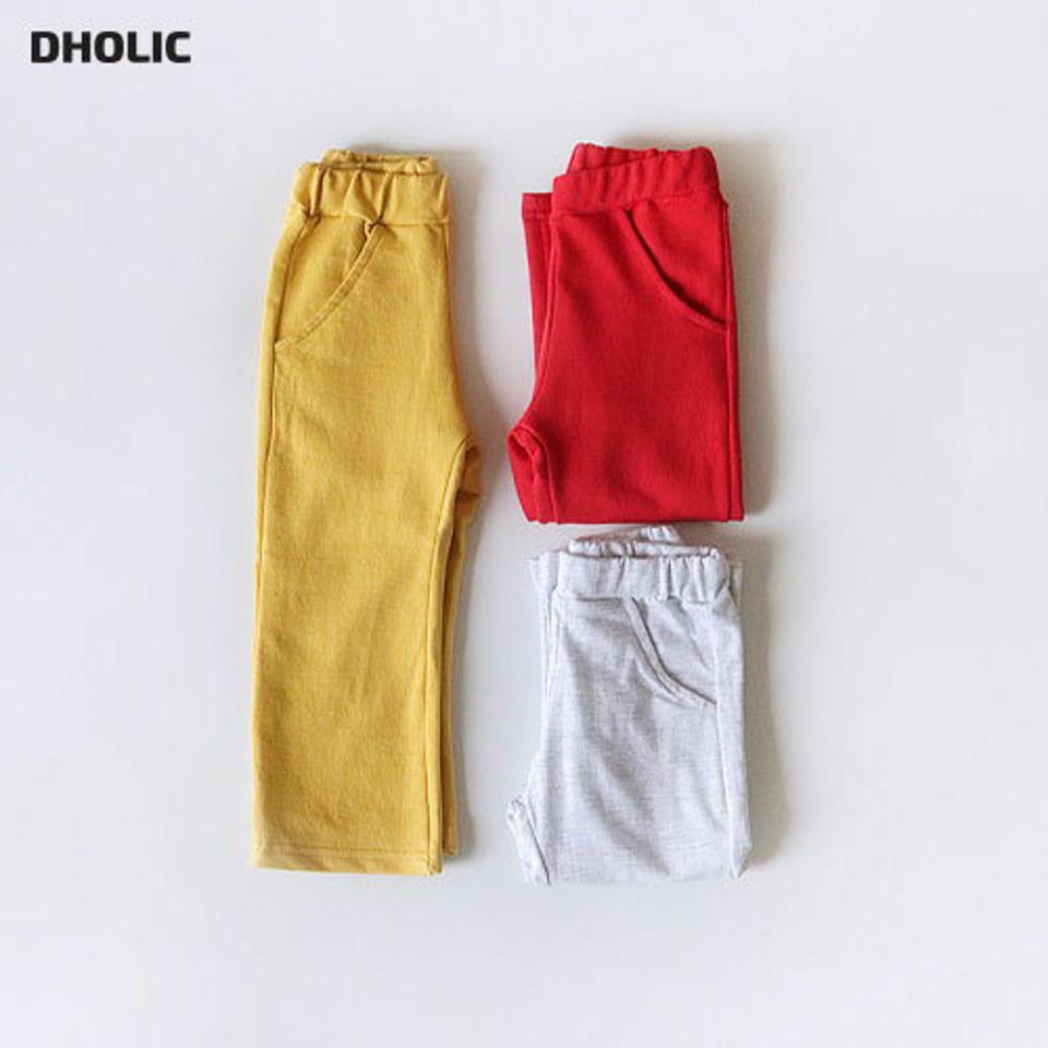 コットンストレートパンツ・u10944 キッズ【3~8才】【pt】【パンツ ズボン ロングパンツ 長ズボン ストレートパンツ ストレート 単色 無地 シンプル ベーシック コットン 綿 カジュアル 秋 冬 韓国 韓国子供服 子供 こども 子供服 こども服】【KIDS】