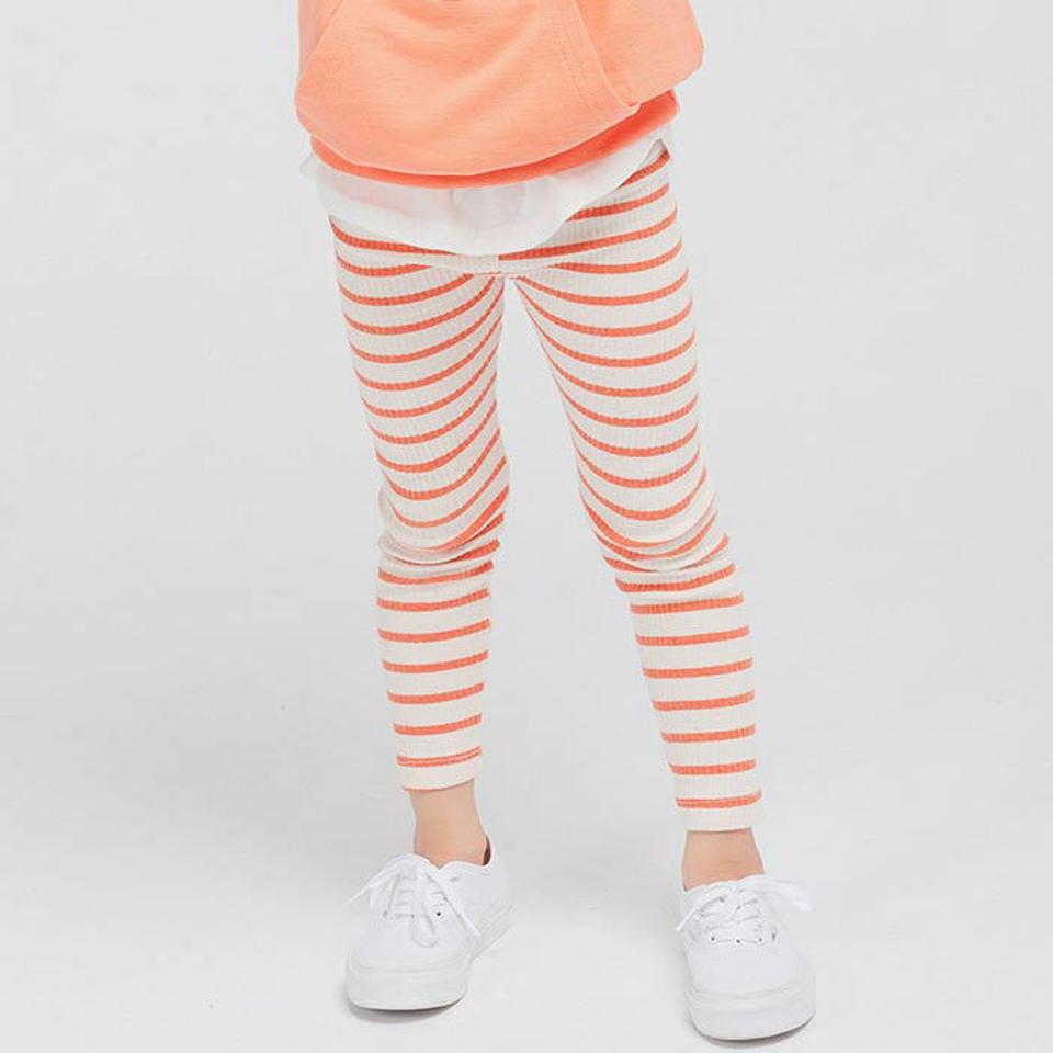 【只今20%OFF】ボーダーレギンス・u10952 キッズ【3~8才】【pt】【レギンス パンツ ズボン ロングパンツ ボーダー柄 カジュアル ラフ 女の子 男の子 秋 冬 韓国 韓国子供服 子供 こども 子供服 こども服】【KIDS】【SL】