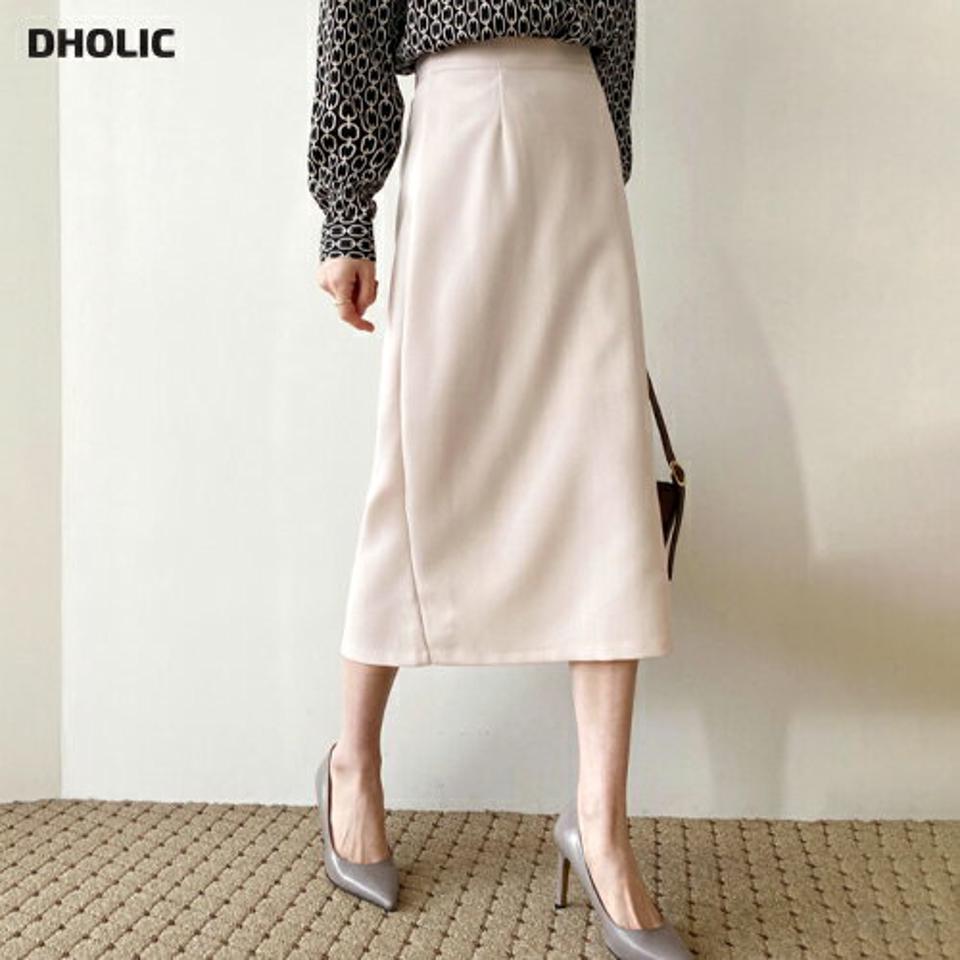 スリットバックスカート・全5色・t66349 レディース 【sk】【スカート ロング ロングスカート スリット 単色 無地 シンプル 大人 きれいめ Hライン 秋 冬 韓国 ファッション】【ハイホリHIHOLLI】