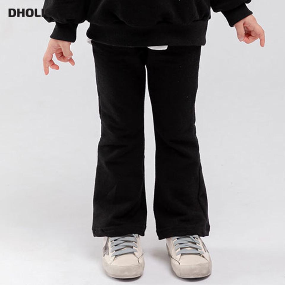 コットンブーツカットパンツ・u10939 キッズ【3~8才】【pt】【パンツ ズボン ロングパンツ 長ズボン ブーツカット コットン 綿 単色 無地 シンプル カジュアル 秋 冬 女の子 男の子 韓国 韓国子供服 子供 こども 子供服 こども服】【KIDS】