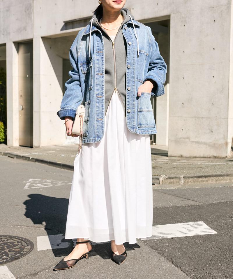 予約【WEB限定】スポンジダンボールZIPパーカーカットソー