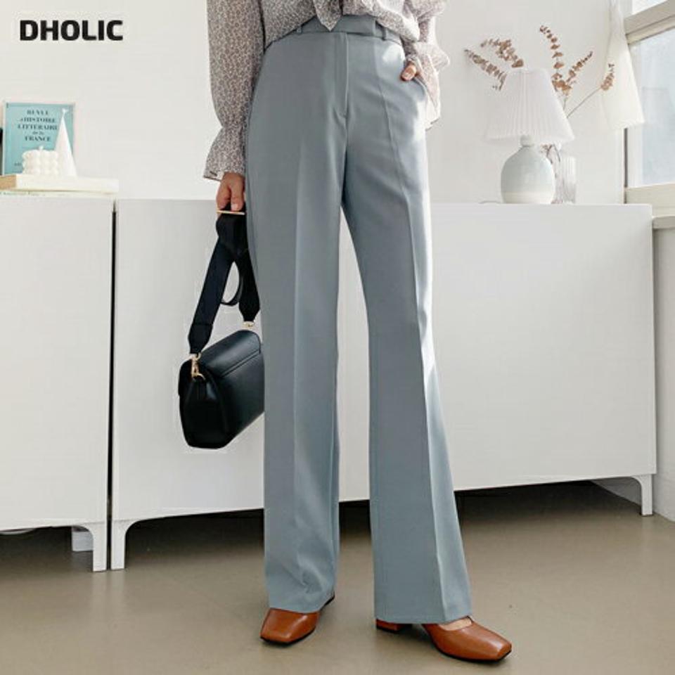 スリムストレートスラックス・全3色・t64851 レディース 【pt】【韓国 ファッション ボトムス パンツ ロング スラックス シンプル スリム ハイウエスト 美脚 10分丈 十分丈 ストレート 無地 カジュアル 秋 冬】