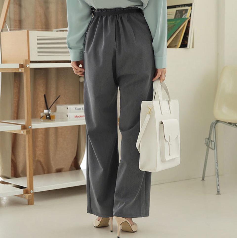 タックワイドパンツ・全3色・t66439 レディース 【pt】【パンツ ズボン ロングパンツ タック ワイドパンツ ワイド 単色 無地 シンプル 大人 オフィスカジュアル 秋 冬 韓国 ファッション】【ハイホリHIHOLLI】