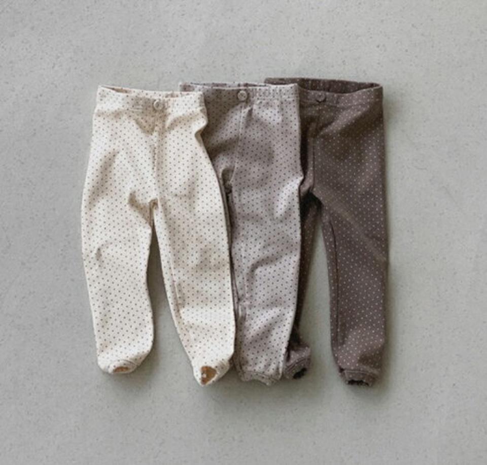 ドットコットンレギンス・u10980 キッズ【3~8才】【pt】【レギンス パンツ ズボン ロングパンツ 長ズボン コットン 綿 ドット柄 カジュアル 女の子 男の子 秋 冬 韓国 韓国子供服 子供 こども 子供服 こども服】【KIDS】【KK】