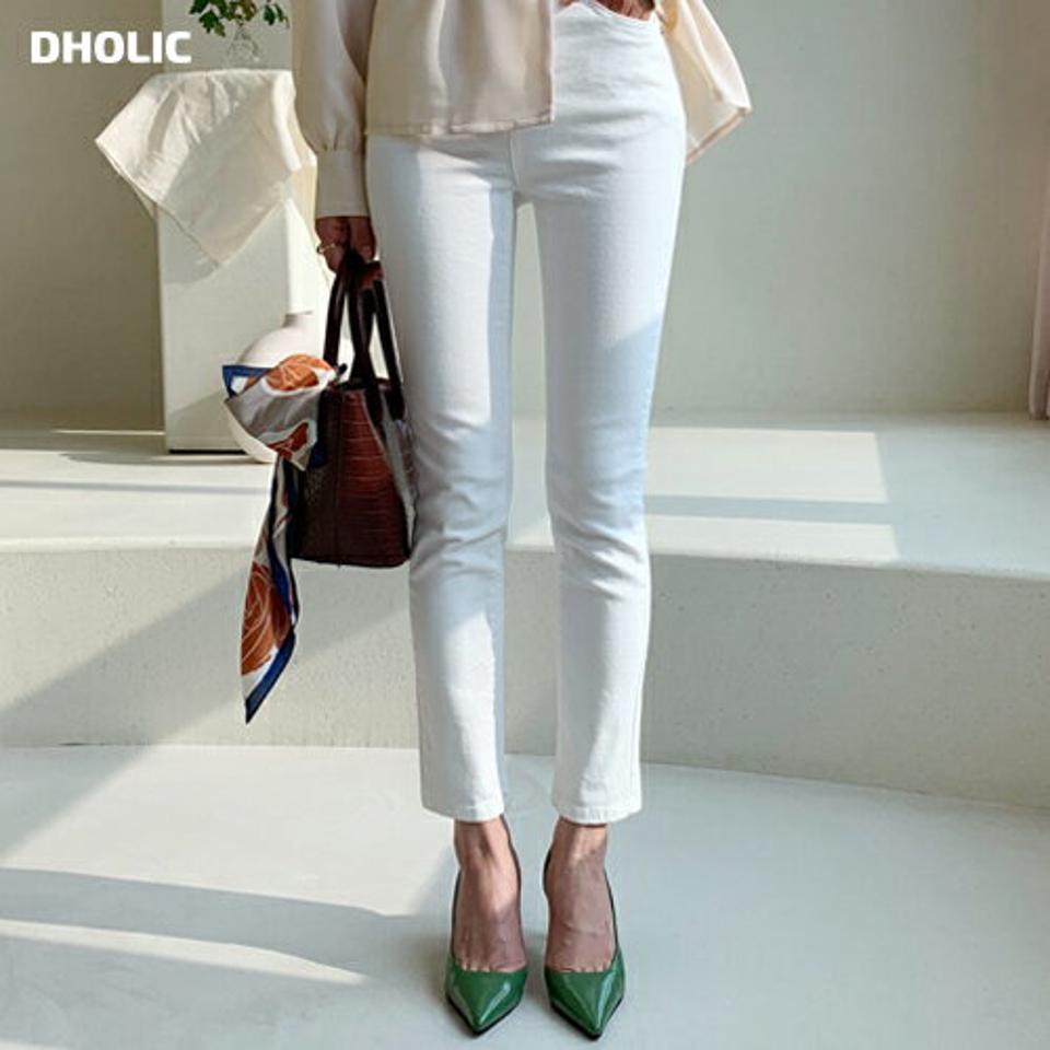 スキニーパンツ・全3色・t61491 レディース 【pt】【韓国 ファッション ボトムス パンツ ロング スキニー 美脚 細身 スリム フィット 体型カーバー トレンディ 10分丈 十分丈 ストレート 無地 カジュアル 秋 冬】