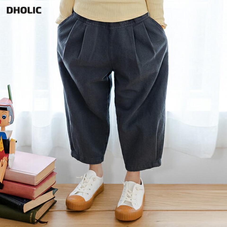 タックワイドパンツ・u10997 キッズ【3~8才】【pt】【パンツ ロングパンツ ズボン 長ズボン タック ワイド ワイドパンツ 単色 無地 シンプル カジュアル 女の子 男の子 秋 冬 韓国 韓国子供服 子供 こども 子供服 こども服】【KIDS】