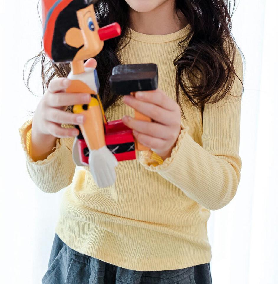 フリルヘムTシャツ・u10994 キッズ【3~8才】【tops】【トップス Tシャツ 長袖 単色 シンプル カジュアル 秋 冬 韓国 韓国子供服 子供 こども 子供服 こども服】【KIDS】
