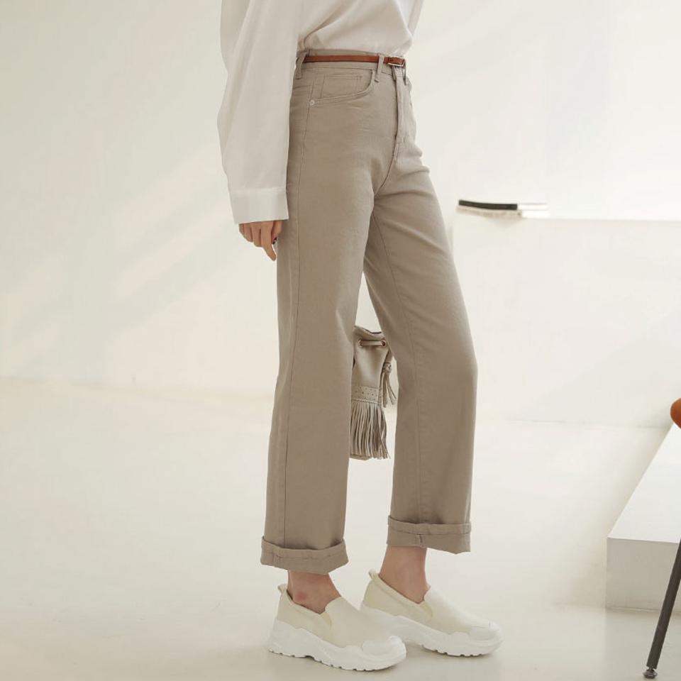 ワイドストレートパンツ・全4色・t66432 レディース 【pt】【パンツ ズボン ロングパンツ ストレート ストレートパンツ 単色 無地 シンプル カジュアル ワイドストレート 秋 冬 韓国 ファッション】【ハイホリHIHOLLI】