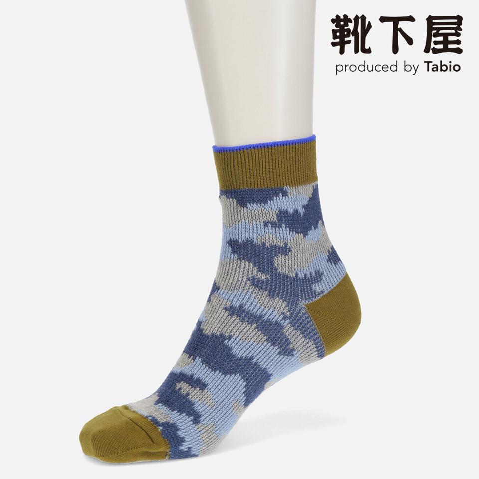 【あす楽】【靴下屋】 カモフラJQトップカラーショートソックス / 靴下 タビオ Tabio くつ下 ショート レディース 日本製 2106ka