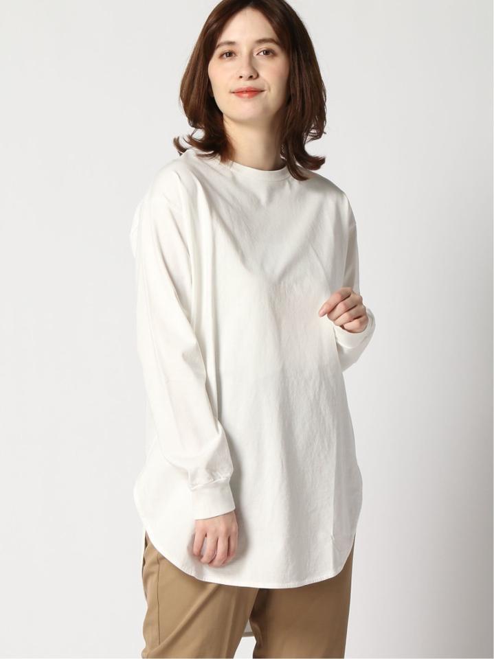 <<追加>>プレミアムコットン ラウンドヘムロングTee◆2