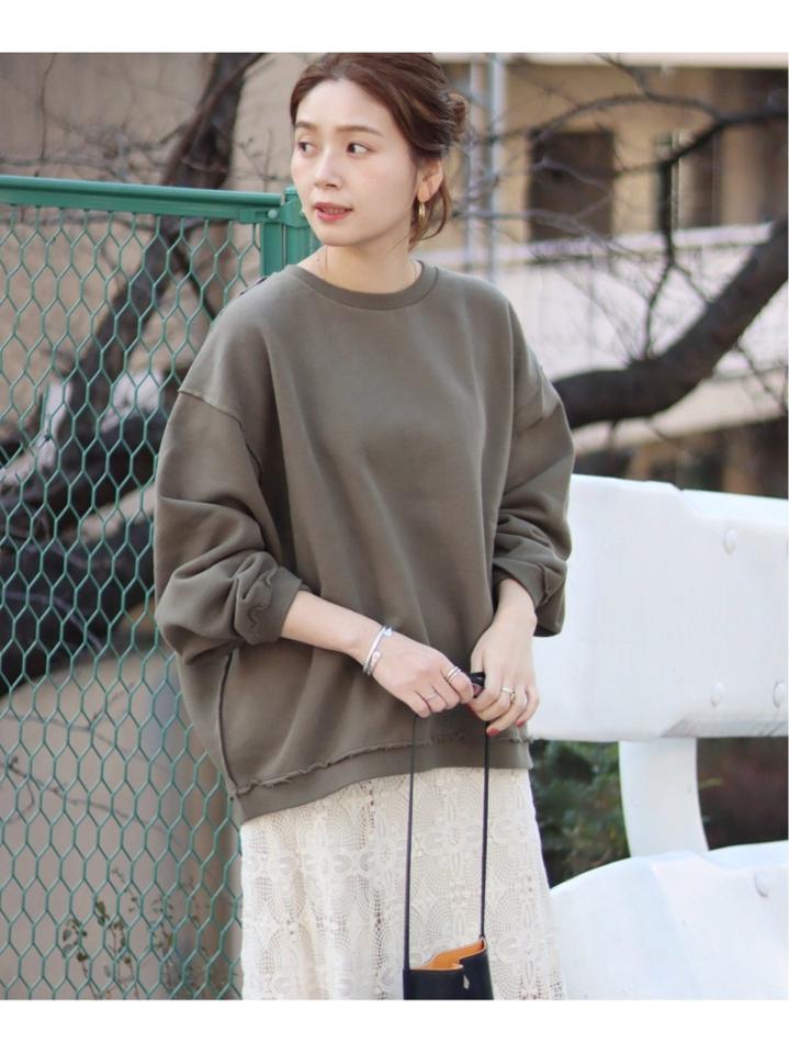 CUT-OFF SWEAT クルー◆