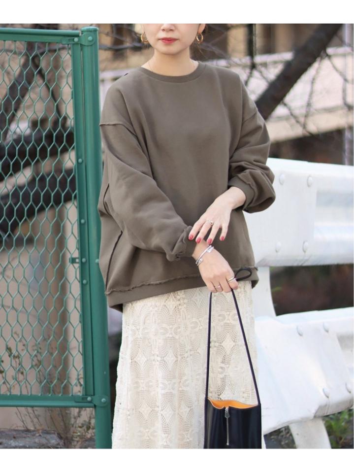 CUT-OFF SWEAT クルー◆