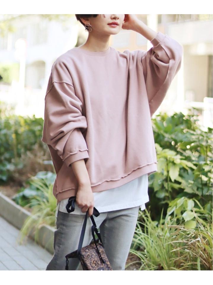 CUT-OFF SWEAT クルー◆