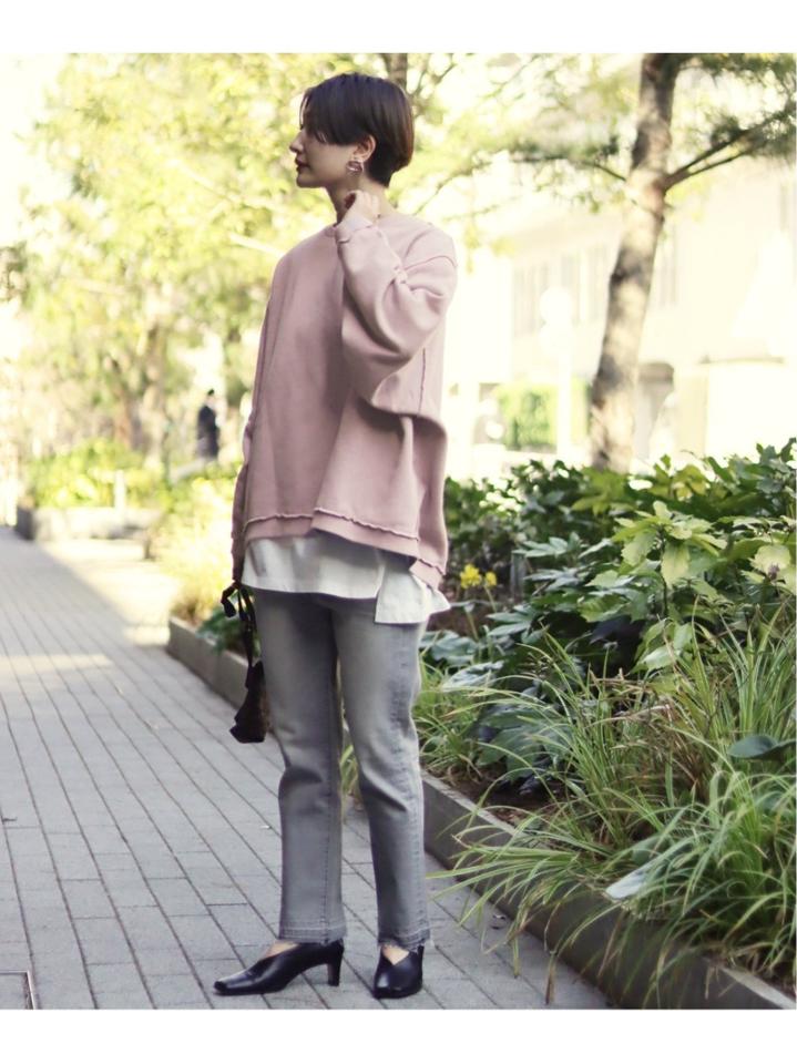 CUT-OFF SWEAT クルー◆