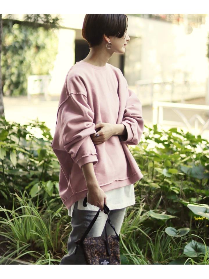 CUT-OFF SWEAT クルー◆