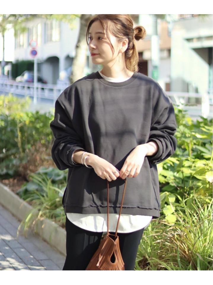 CUT-OFF SWEAT クルー◆
