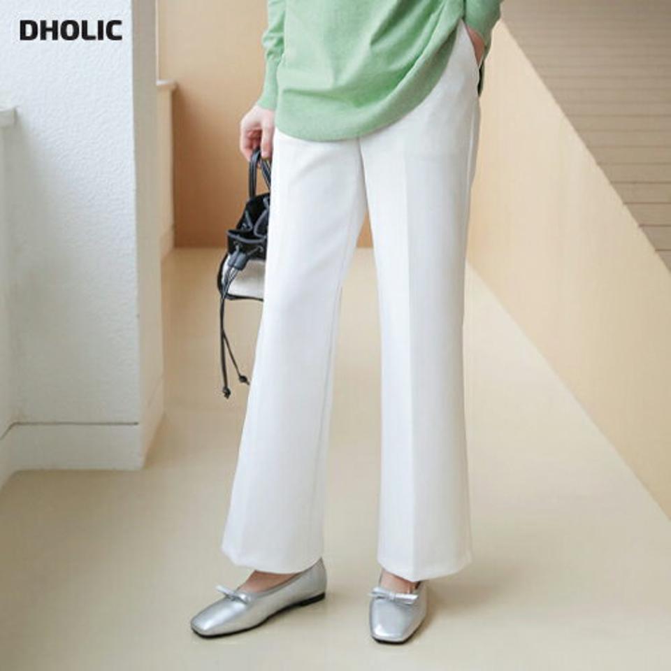 ストレートスラックス・全3色・t66535 レディース 【pt】【スラックス パンツ ズボン ロングパンツ ストレート ストレートパンツ 単色 無地 シンプル ベーシック 大人 オフィスカジュアル 秋 冬 韓国 ファッション】【ハイホリHIHOLLI】