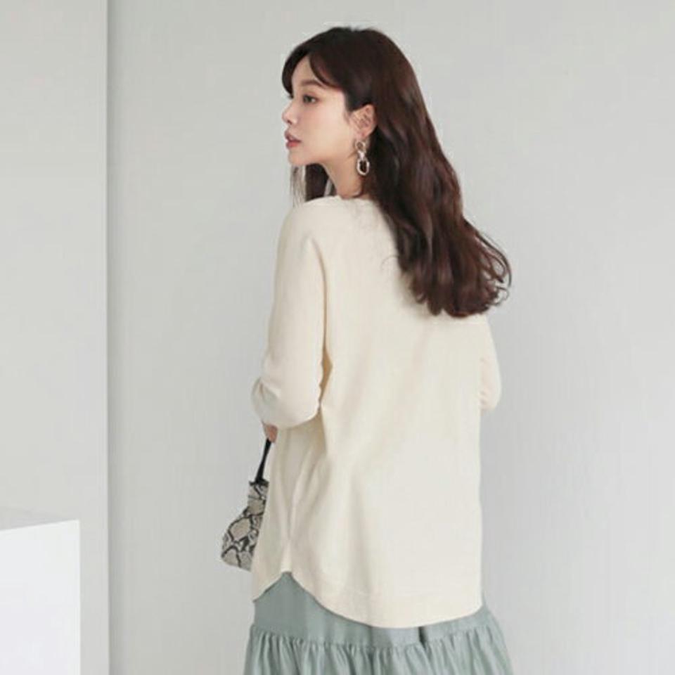 ラグランラウンドヘムニット・全4色・t66470 レディース 【tops】【トップス ニット ニットトップス 長袖 単色 無地 シンプル ベーシック 大人 カジュアル ラウンドネック 秋 冬 韓国 ファッション】【ハイホリHIHOLLI】
