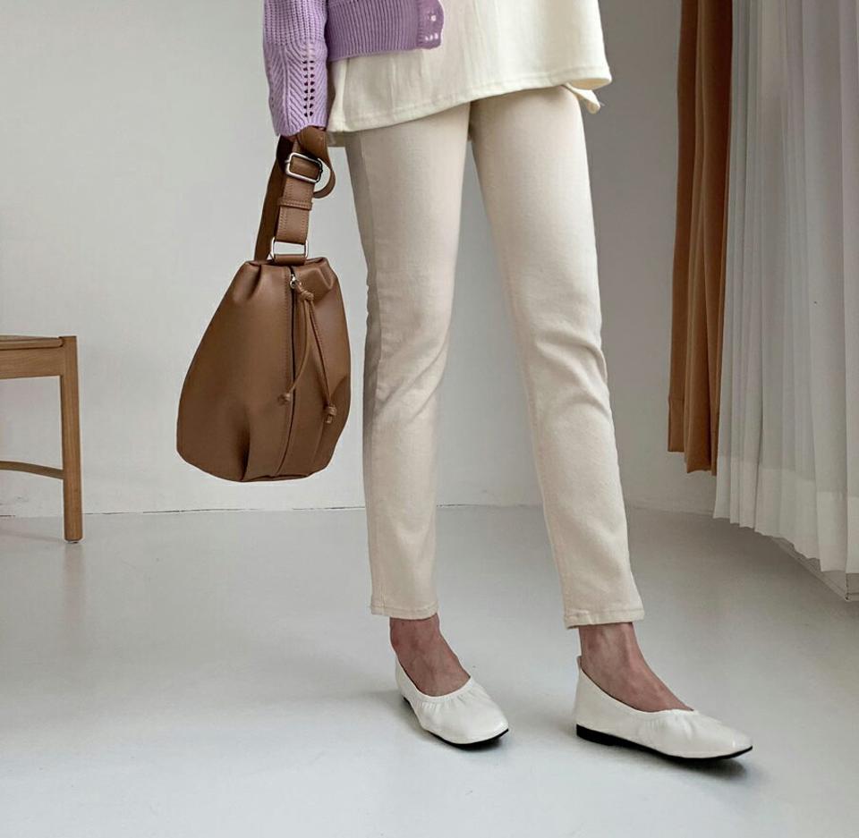 スリムストレートパンツ・全4色・t62860 レディース 【pt】【韓国 ファッション ボトムス パンツ ロング スラックス スリム フィット 細身 10分丈 十分丈 ストレート 無地 カジュアル 秋 冬】