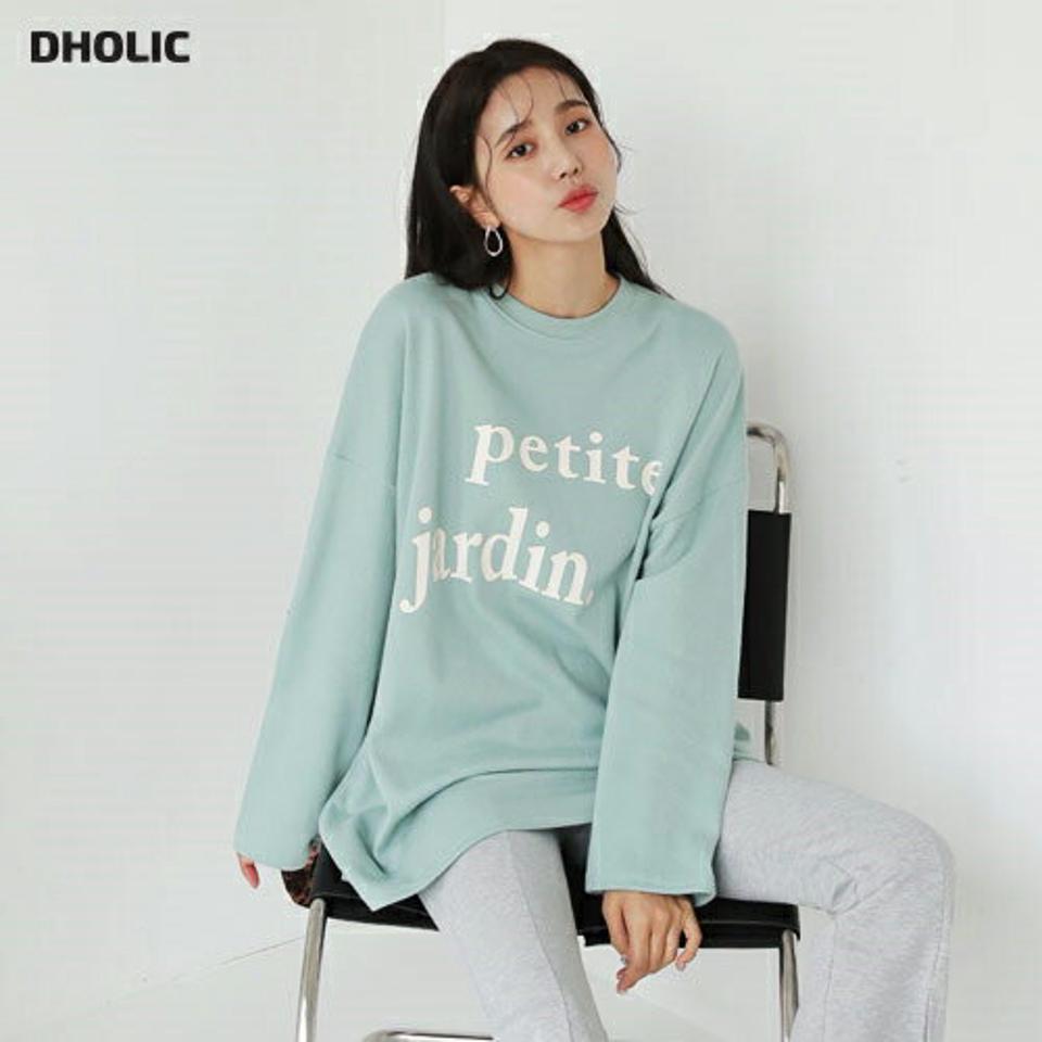 レタリングルーズTシャツ・全4色・b62847 レディース 【tops】【韓国 ファッション トップス Tシャツ カットソー 長袖 ラウンドネック レタリング 体型カーバー フェミニン シンプル デイリー ベーシック カジュアル カジュアル 秋 冬】