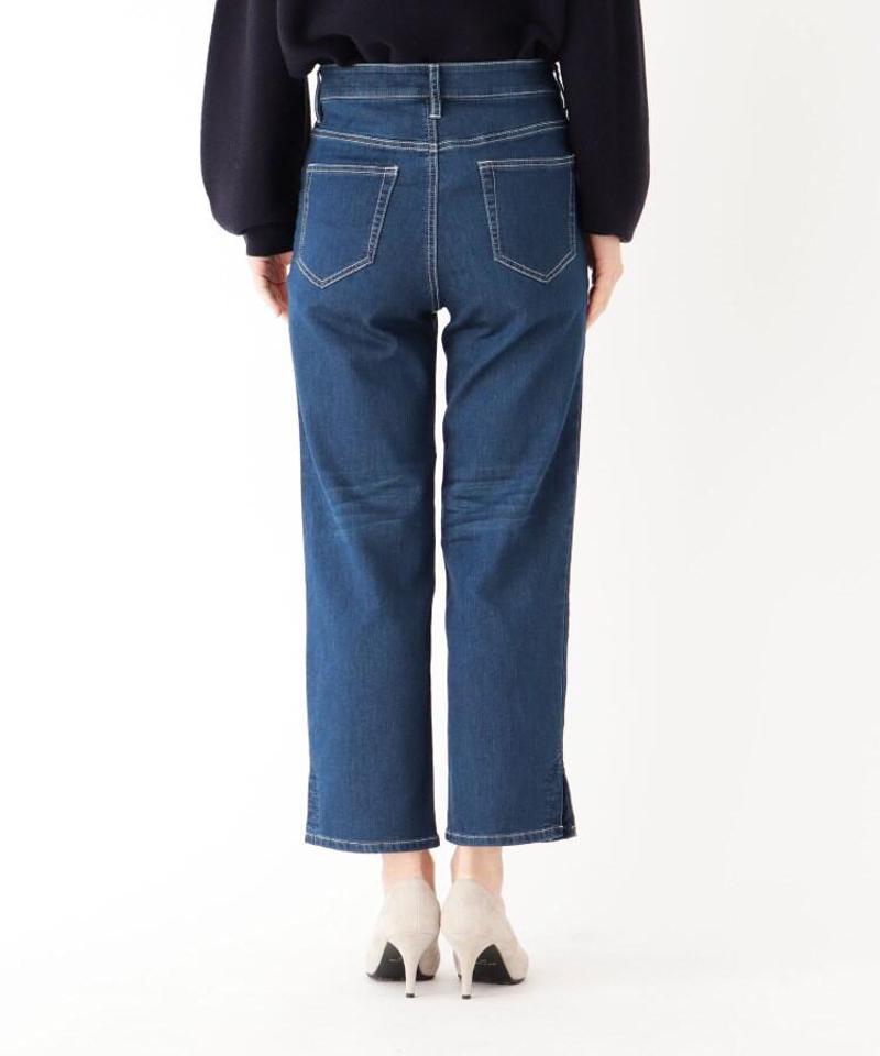 ストレッチ裾スリットデニム