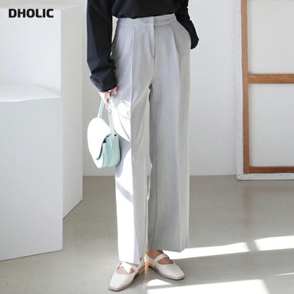 ヘリンボーンスラックス・全2色・t62626 レディース 【pt】【韓国 ファッション ボトムス パンツ スラックス ロング ワイド シック ヘリンボーン 細身 10分丈 十分丈 ストレート カジュアル 無地 カジュアル 秋 冬】