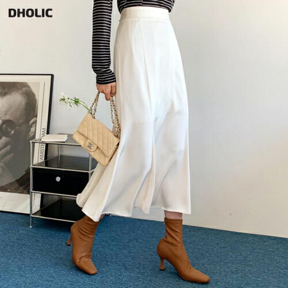 サテンマーメイドスカート・全4色・t62629 レディース 【sk】【韓国 ファッション ボトムス スカート ロング 光沢 ダーツ マーメイド バックゴム 上品 細身 カジュアル フェミニン シンプル スリム 体型カーバー ベーシック デイリー カジュアル 秋 冬】