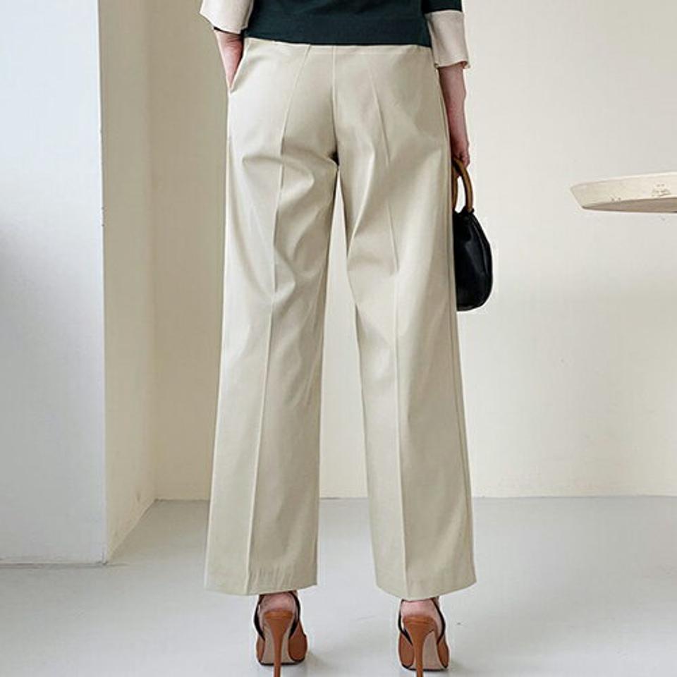 タックワイドパンツ・全2色・t66642 レディース 【pt】【パンツ ズボン ロングパンツ ワイド ワイドパンツ タック 単色 無地 シンプル 大人 カジュアル 秋 冬 韓国 ファッション】【ハイホリHIHOLLI】
