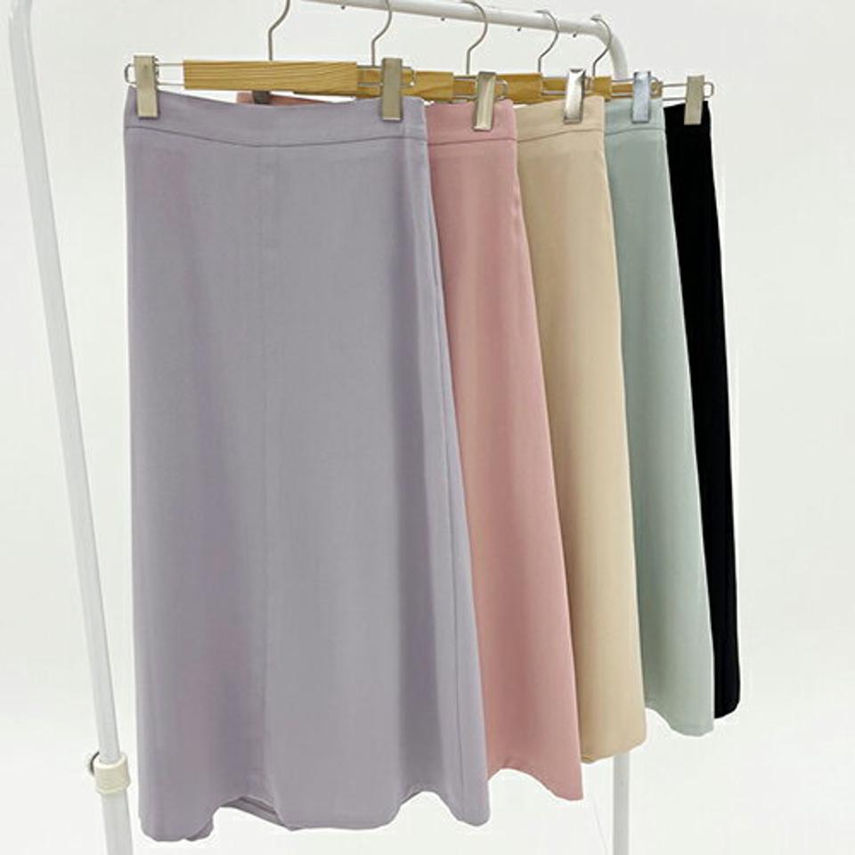 【只今10%OFF】イージーフレアスカート・全5色・t66648 レディース 【sk】【スカート ロング ロングスカート フレア フレアスカート 単色 無地 シンプル きれいめ 大人 秋 冬 韓国 ファッション】【ハイホリHIHOLLI】