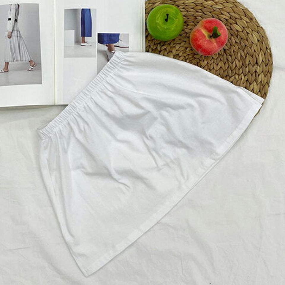 レイヤードスカート・全1色・b66654 レディース 【acc】【レイヤードスカート レイヤード スカート 単色 無地 シンプル 重ね着風 レイヤード風 韓国 ファッション】【ハイホリHIHOLLI】