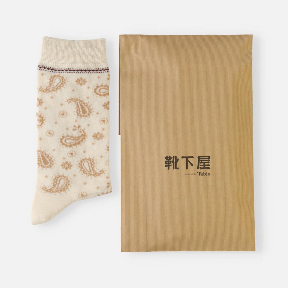 【全品送料無料★〜3/11 23:59迄】【あす楽】【靴下屋】【数量限定】バレンタイン ペイズリーペアセット / 靴下 タビオ Tabio くつ下 プレゼント ギフト メンズ レディース 日本製