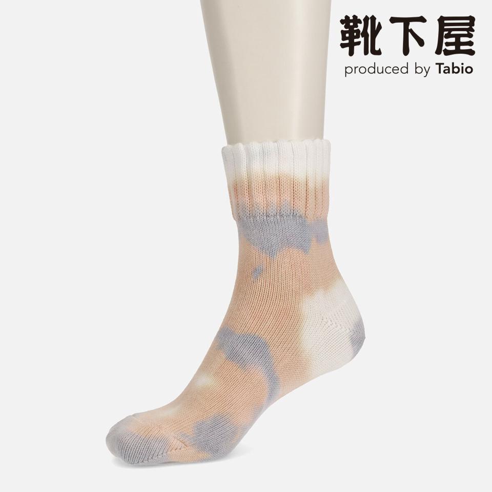 【全品送料無料★〜6/11 23:59迄】【あす楽】【Tabio】 タイダイアメリブロークルー / 靴下屋 靴下 タビオ くつ下 ショート レディース 日本製