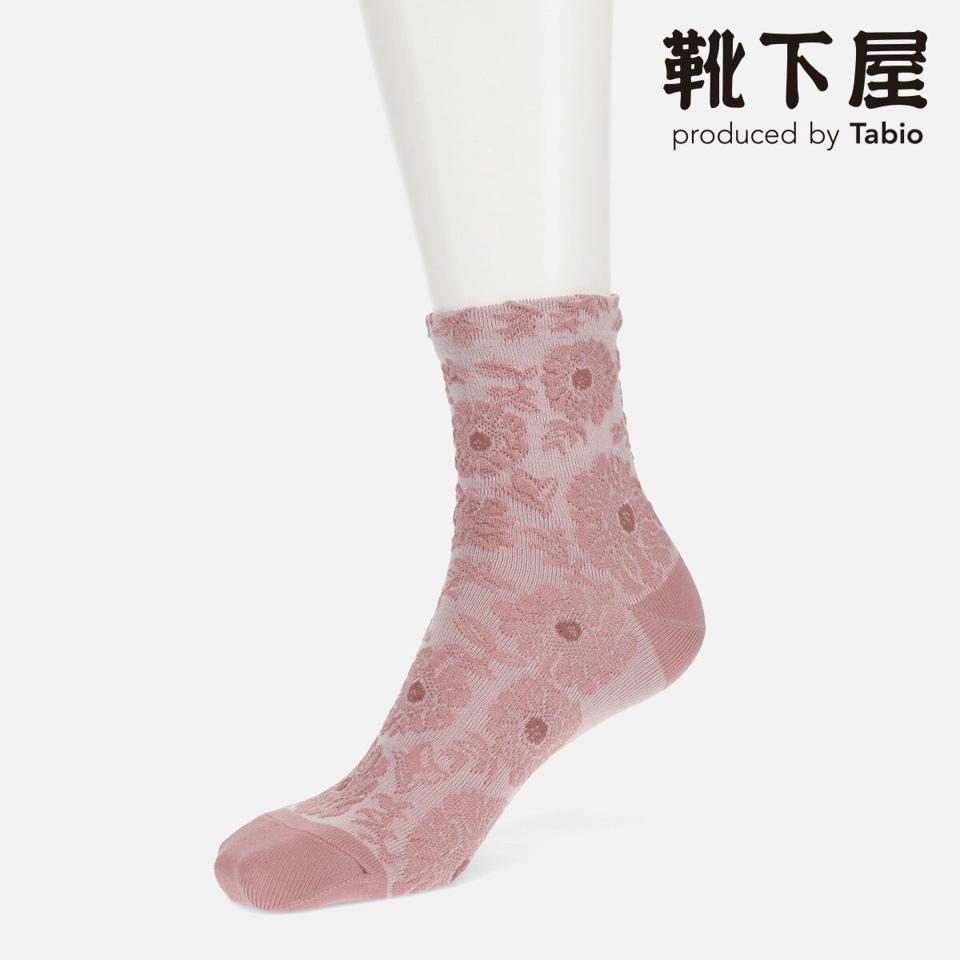 【全品送料無料★〜5/27 09:59迄】【あす楽】【靴下屋】 ゴム口ソフトお花フロートショートソックス / 靴下 タビオ Tabio くつ下 ショート ショート レディース 日本製