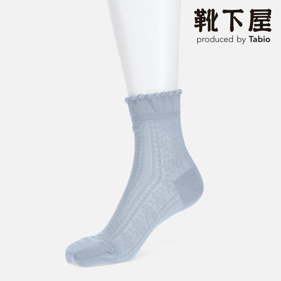 【あす楽】【靴下屋】 フリルフラワーレースショートソックス / 靴下 タビオ Tabio くつ下 ショート ショート レディース 日本製 2106ka