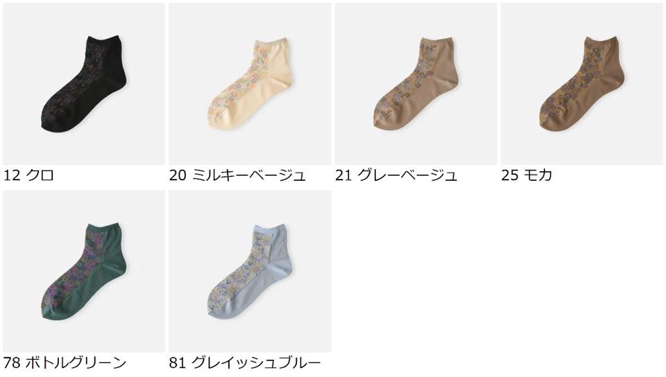 【全品送料無料★〜6/11 23:59迄】【あす楽】【靴下屋】 花柄パネルショートソックス / 靴下 タビオ Tabio くつ下 ショート ショート レディース 日本製